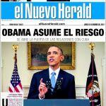 La prensa de Miami habla de «giro histórico» en las relaciones EEUU-Cuba