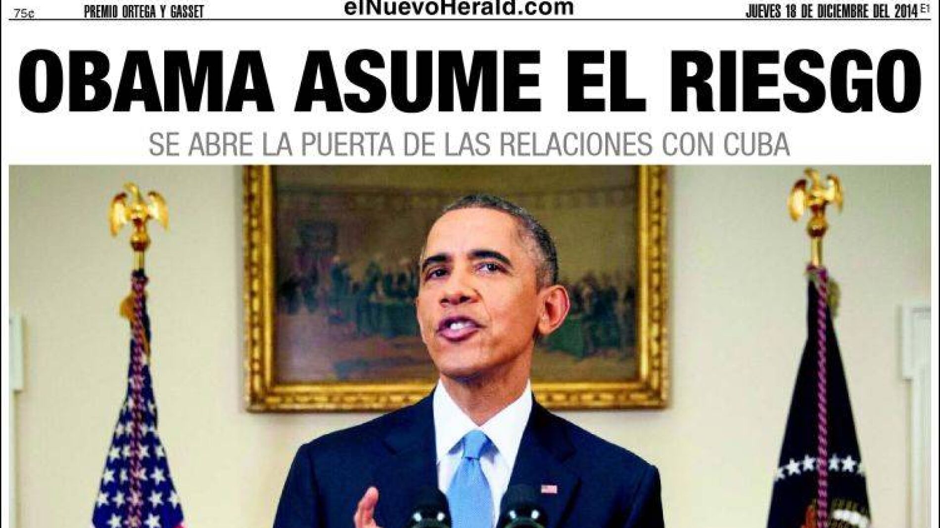 La Prensa De Miami Habla De «giro Histórico» En Las Relaciones EEUU-Cuba