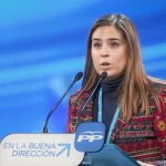 La concejal de Baracaldo, Zoe Nubla, ayer en la Convención Nacional