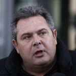 El ministro griego de Defensa, Panos Kamenos