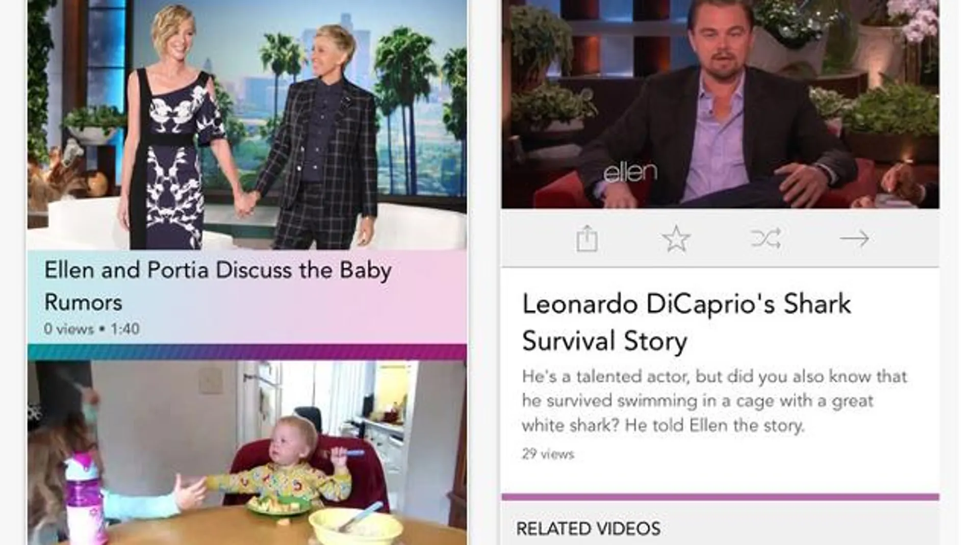 La app de Ellen DeGeneres para compartir vídeos familiares