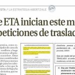 Los presos etarras pedirán su acercamiento a la cárcel de Zaballa