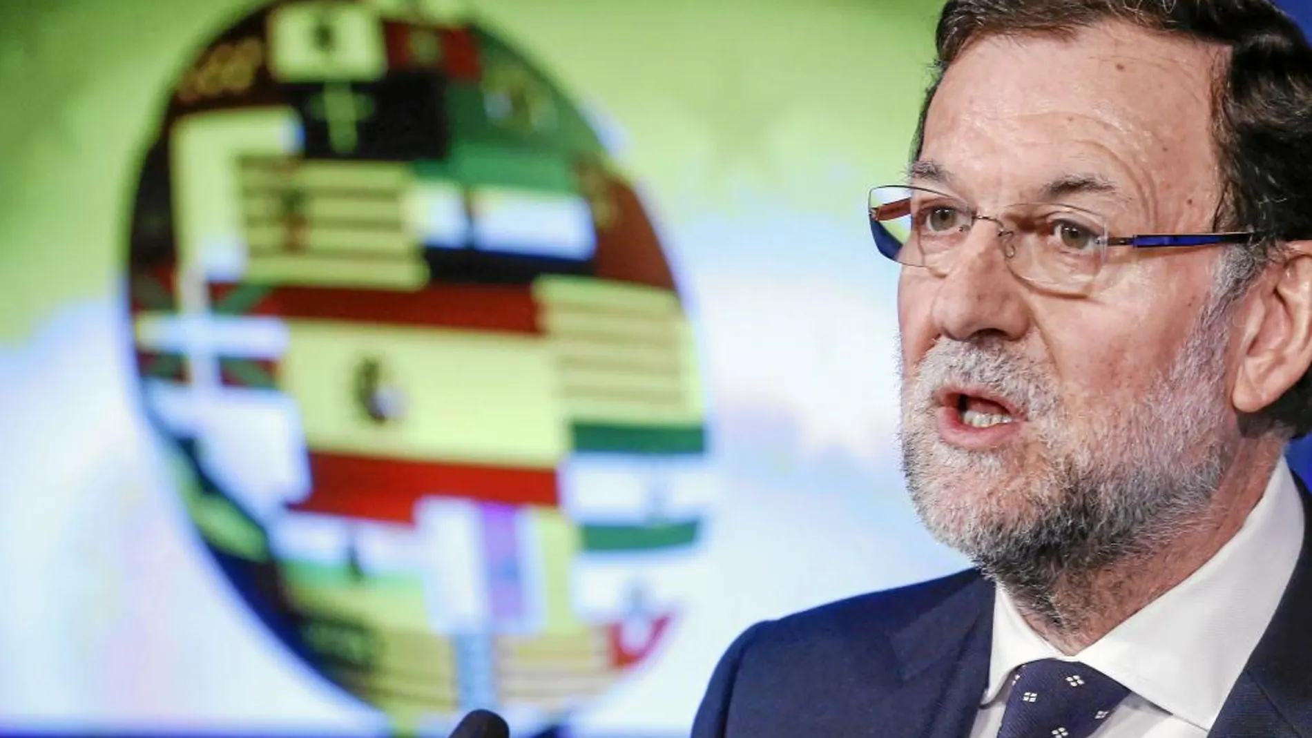 El presidente del Gobierno, Mariano Rajoy, ayer en Bruselas durante su intervención tras la Cumbre europea