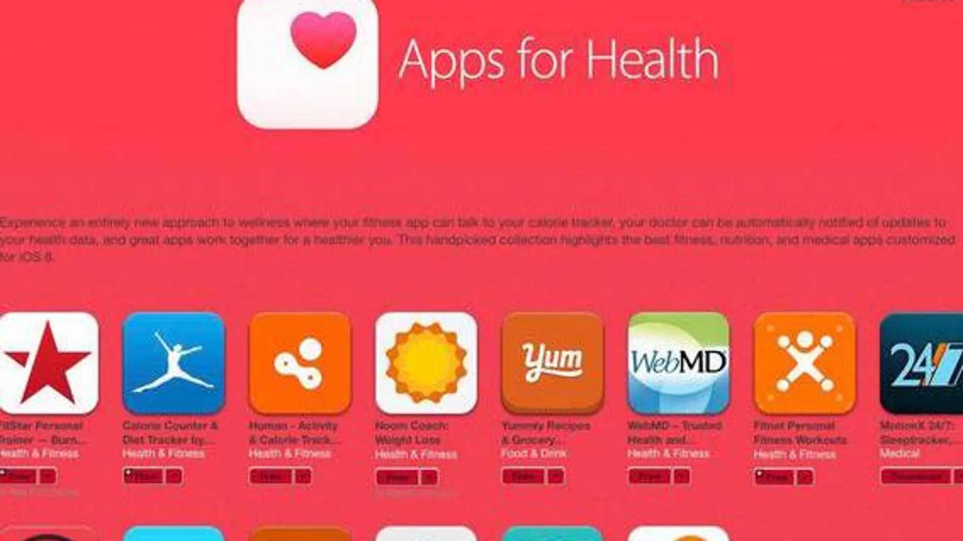 Apps for Health, la sección de la salud de la App Store