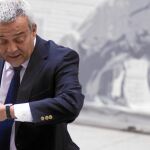 El secretario de Estado de Telecomunicaciones, Víctor Calvo-Sotelo, ayer, en el Congreso
