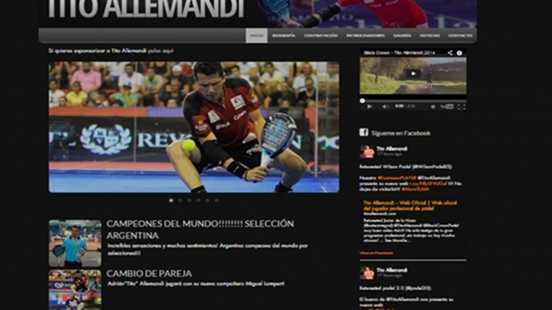 Web de Tito Allemandi