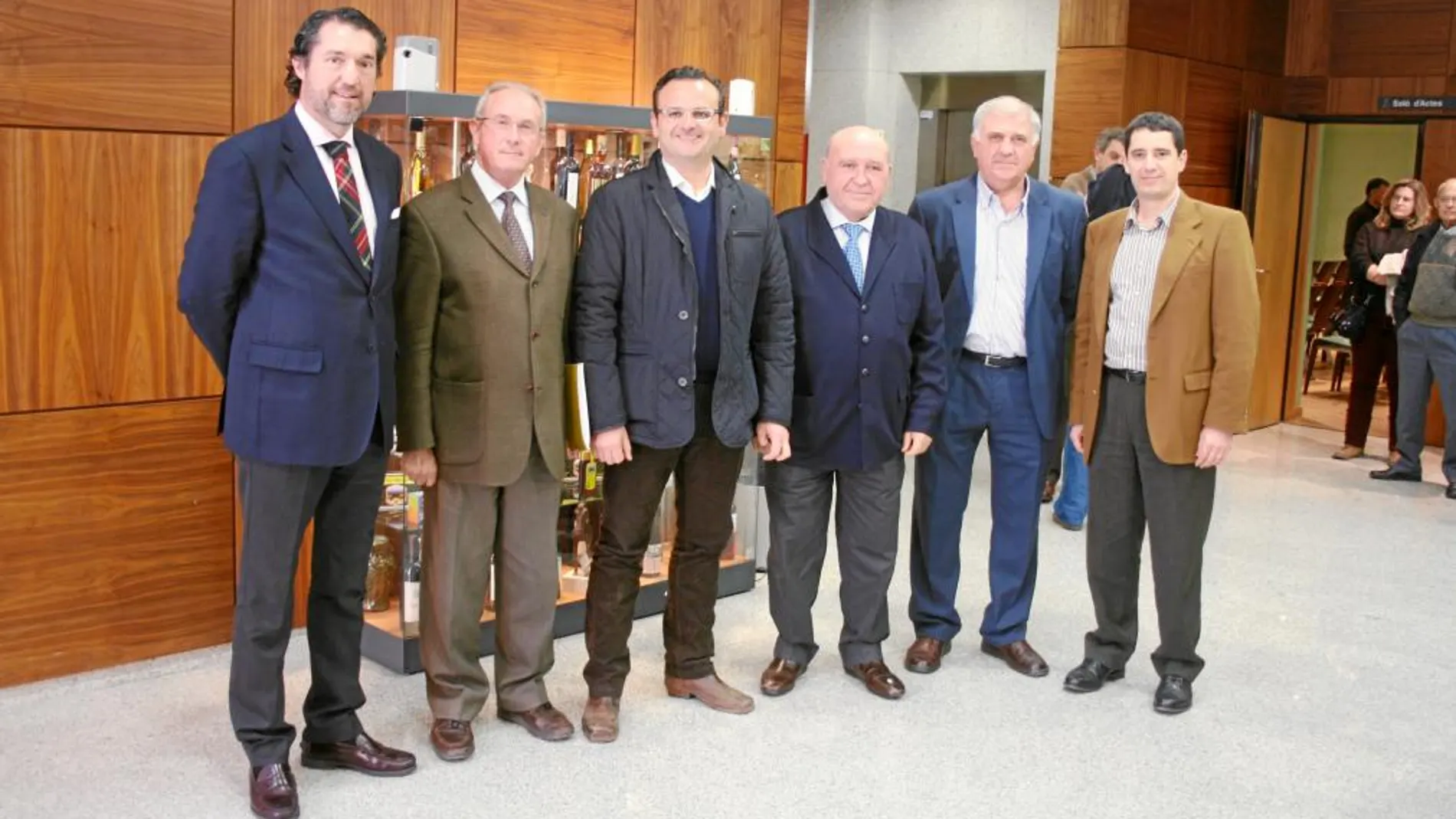 De izquierda a derecha, Valero de Palma, Aguado, Martínez, Fortea, Mampel y Hervás