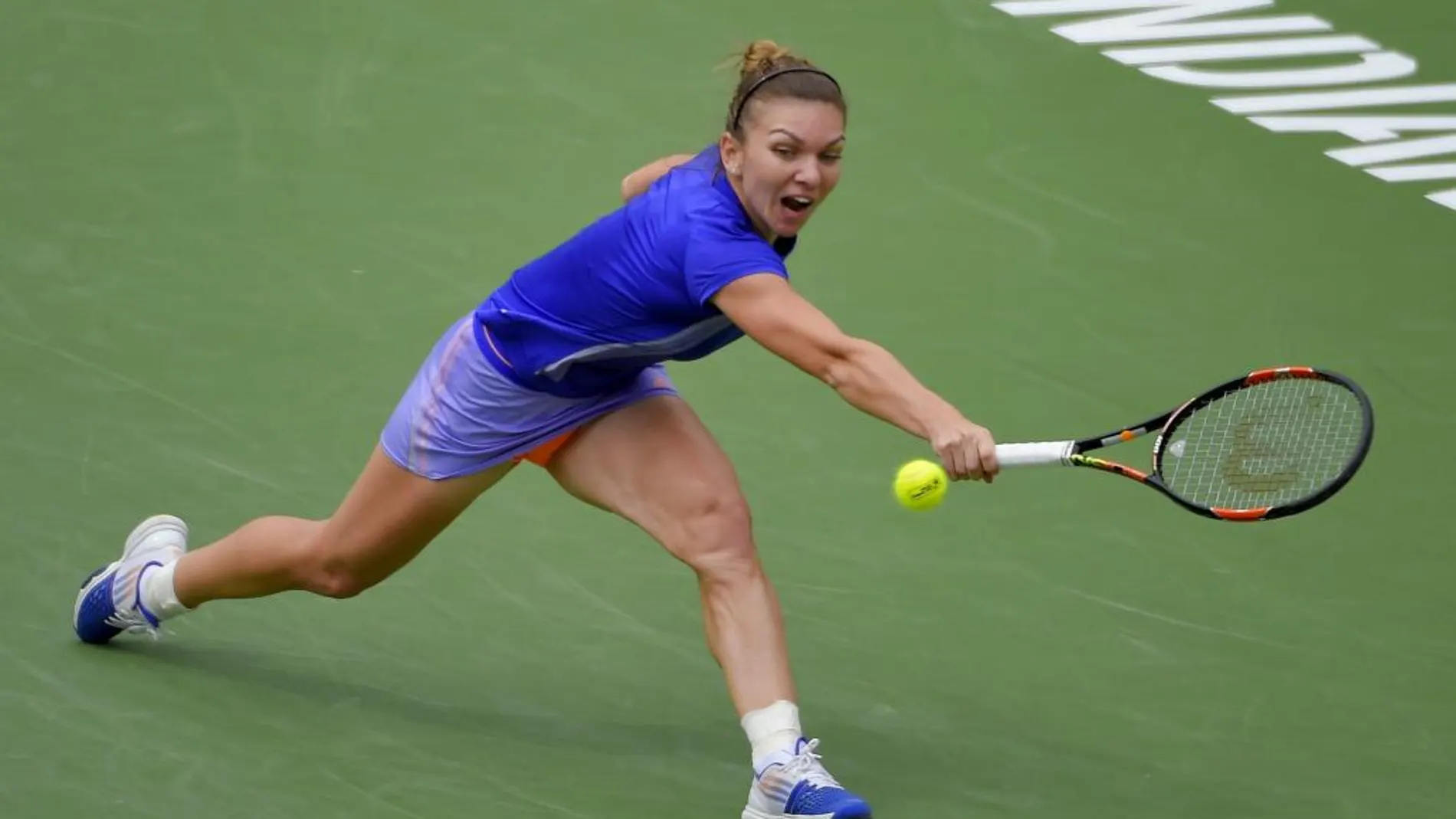 La rumana Simona Halep durante el partido