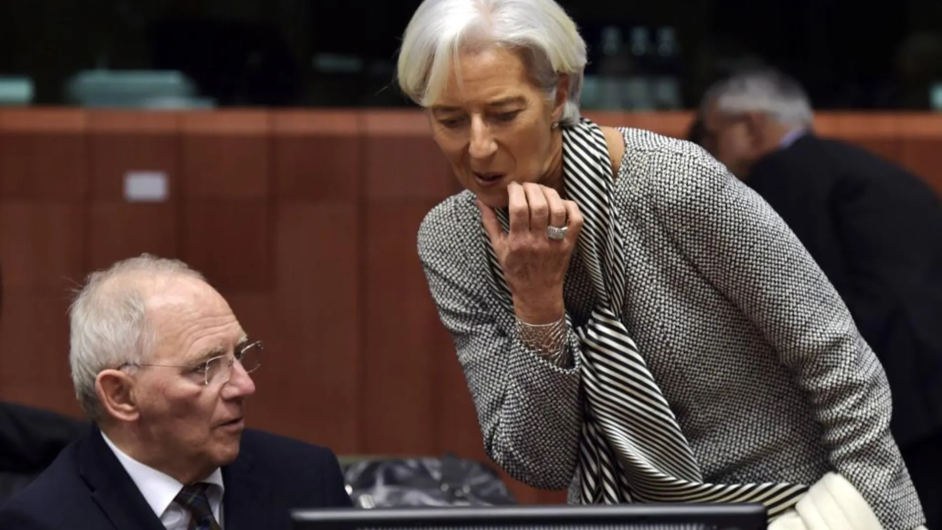 El ministro alemán de Finanzas, Wolfgang Schäuble, durante la rueda de prensa del pasado viernes tras el Eurogrupo, en Bruselas