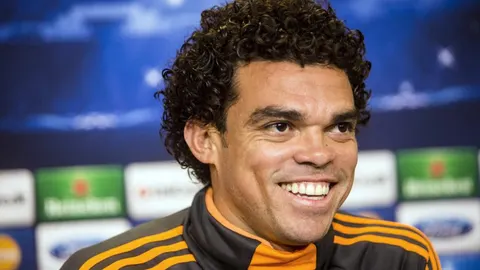 Pepe, cuando era jugador del Real Madrid