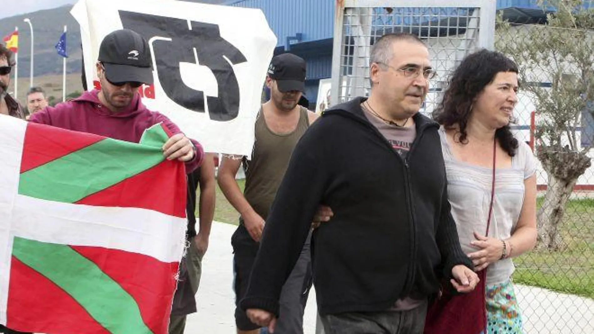 Salida de la prisión de Algeciras del etarra Juan Manuel Piriz