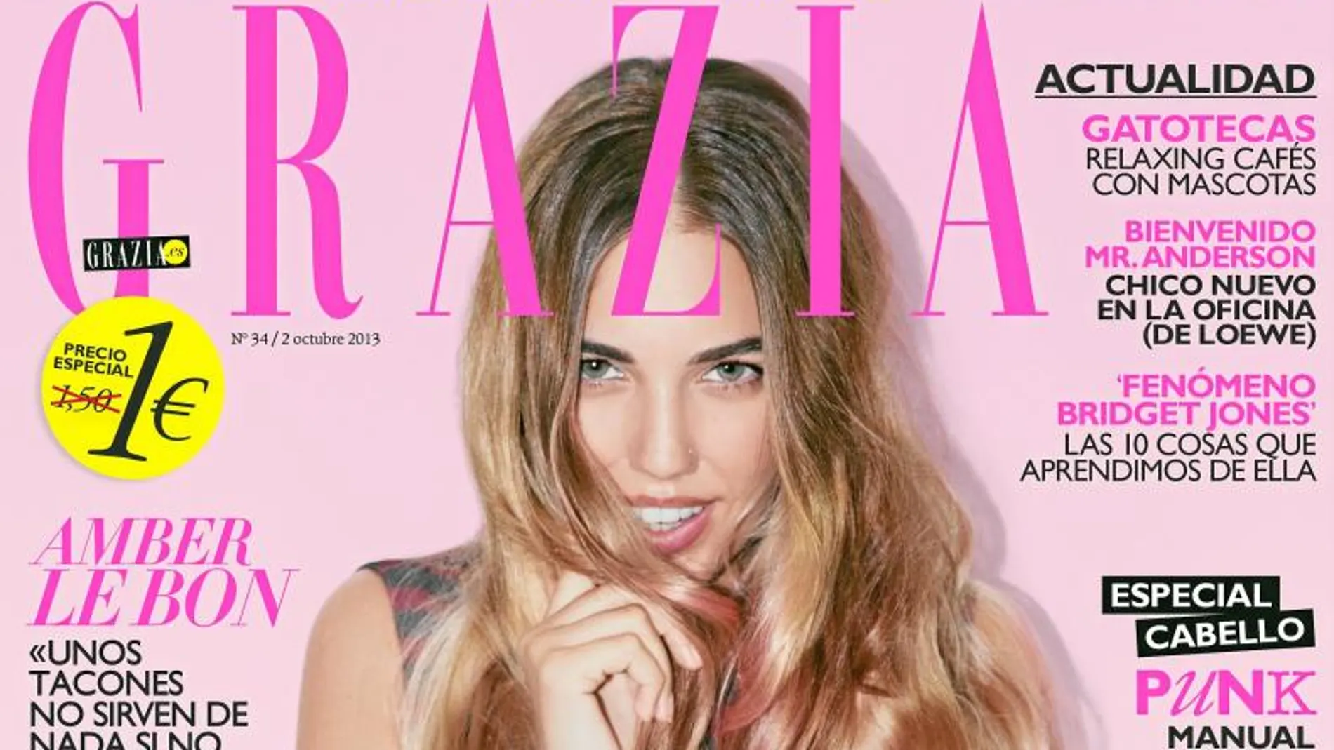 Amber Le Bon y las nuevas tendencias, en el próximo número de «Grazia»