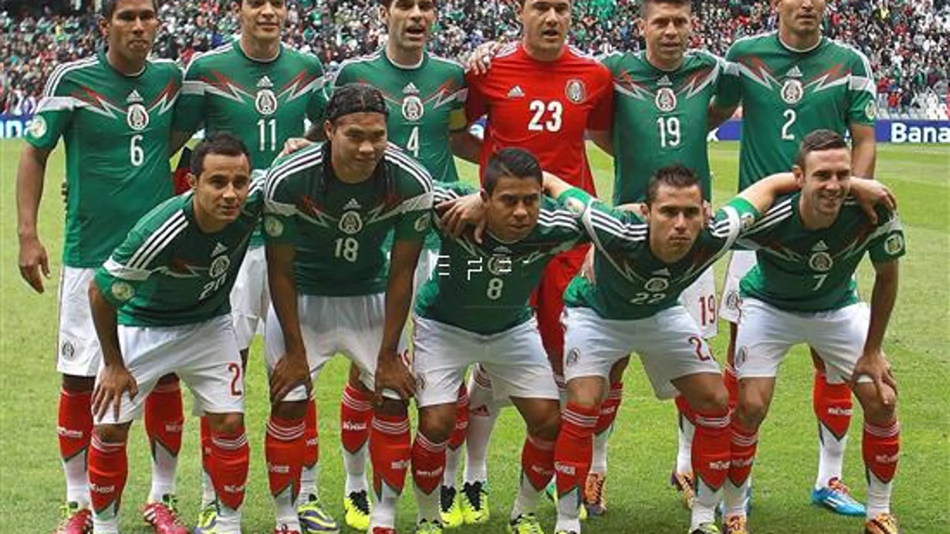 La selección mexicana, el pasado mes de noviembre en el partido de clasificación frente a Nueva Zelanda.