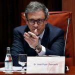 Jordi Pujol Ferrusola, hijo mayor del expresidente de la Generalitat Jordi Pujol, durante su comparecencia