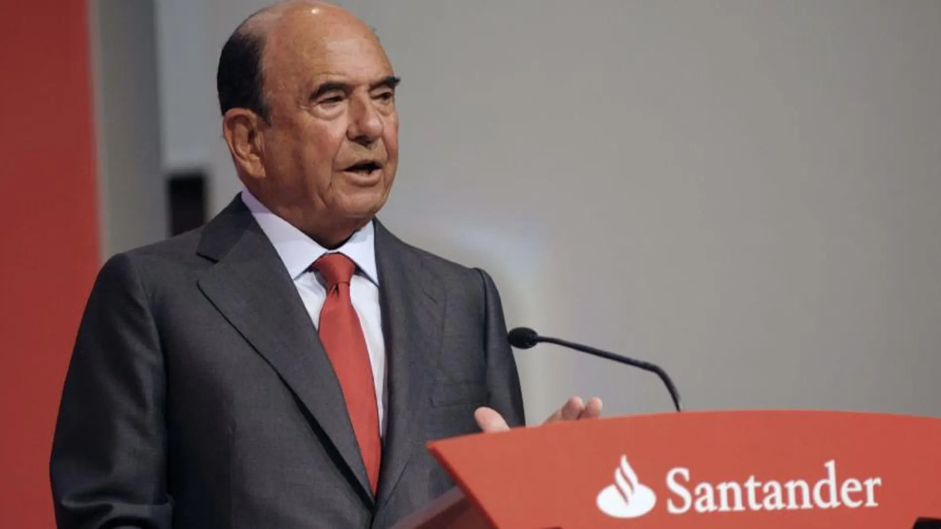 El presidente del Banco Santander, Emilio Botín