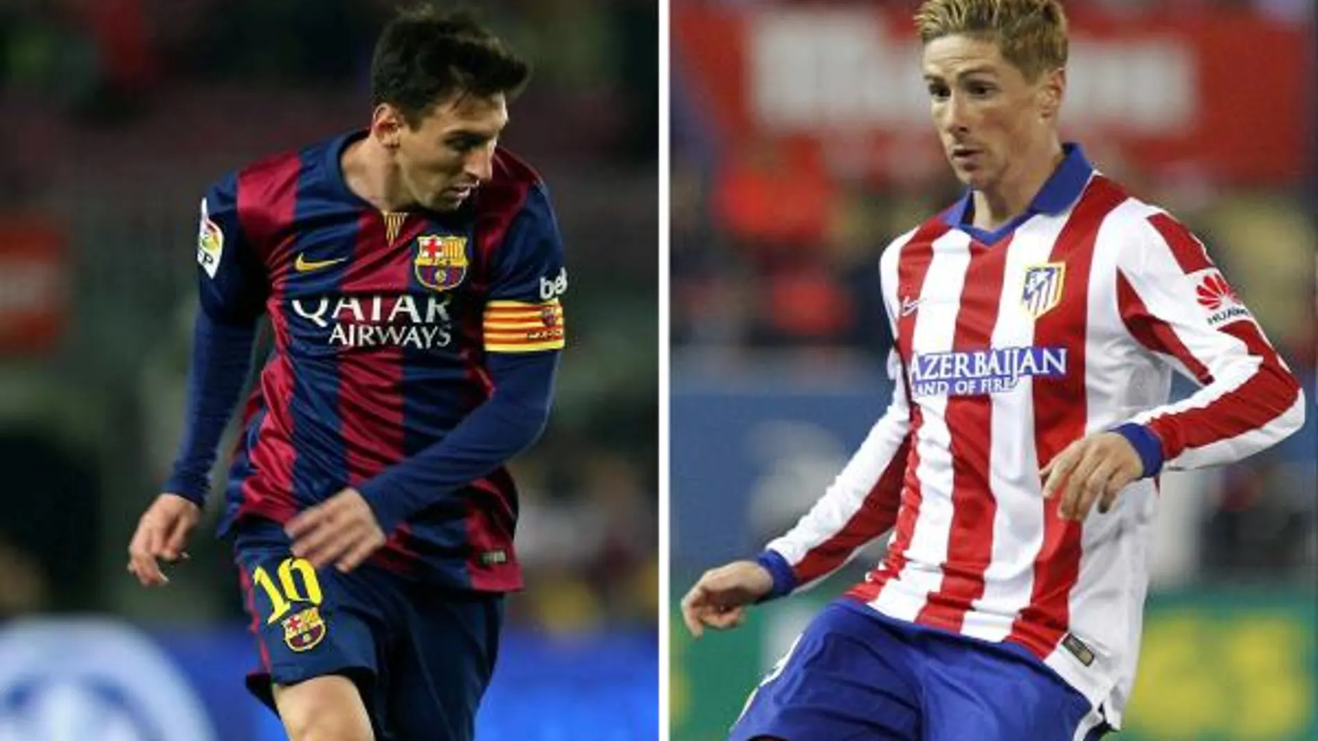 Messi y Torres.