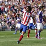 Tiago celebra su gol ante el Espanyol