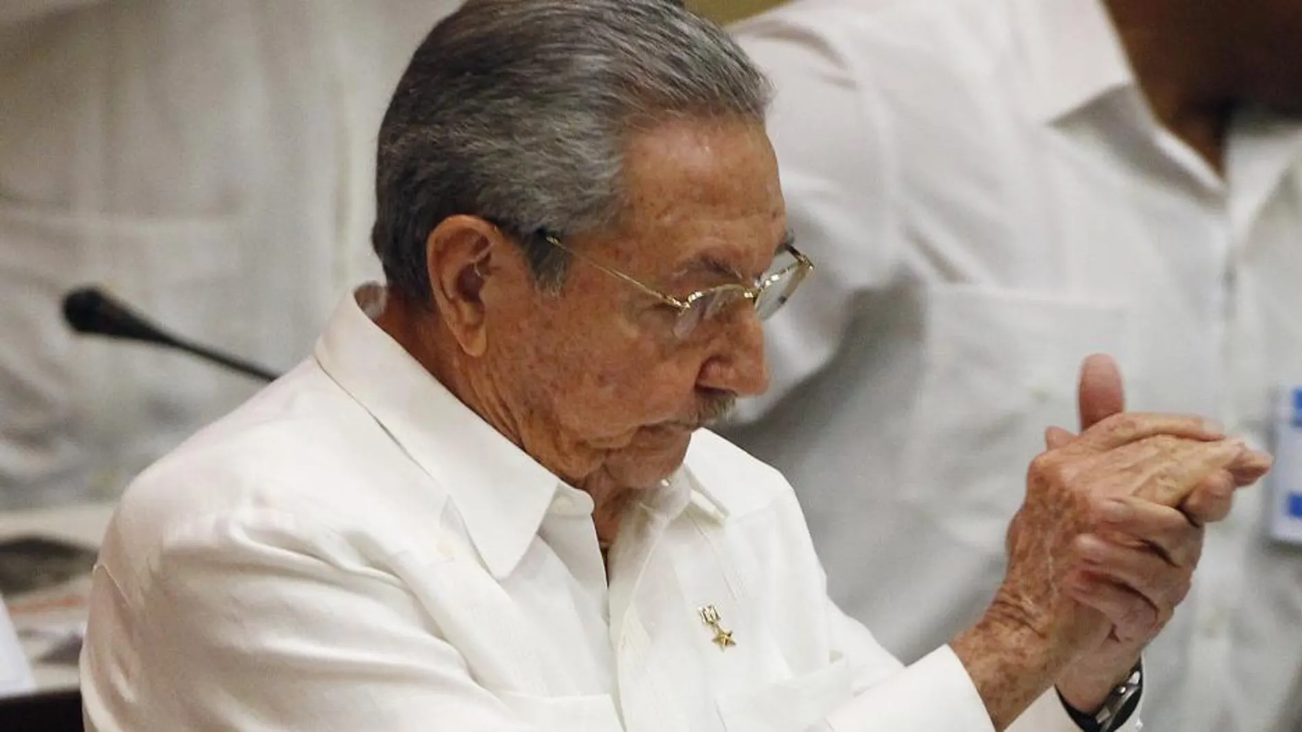 El presidente de Cuba, Raúl Castro, durante su discurso ante la Asamblea cubana