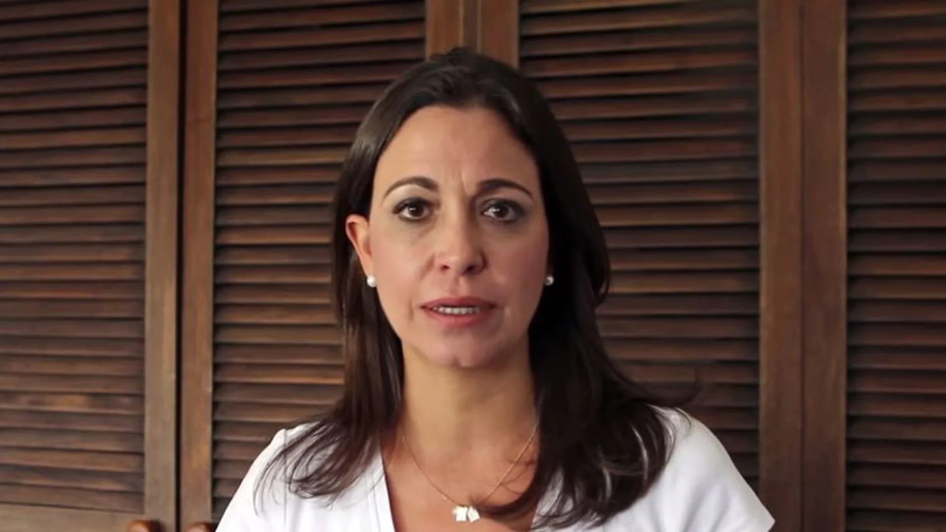 Maria Corina Machado, en un fotograma del vídeo.