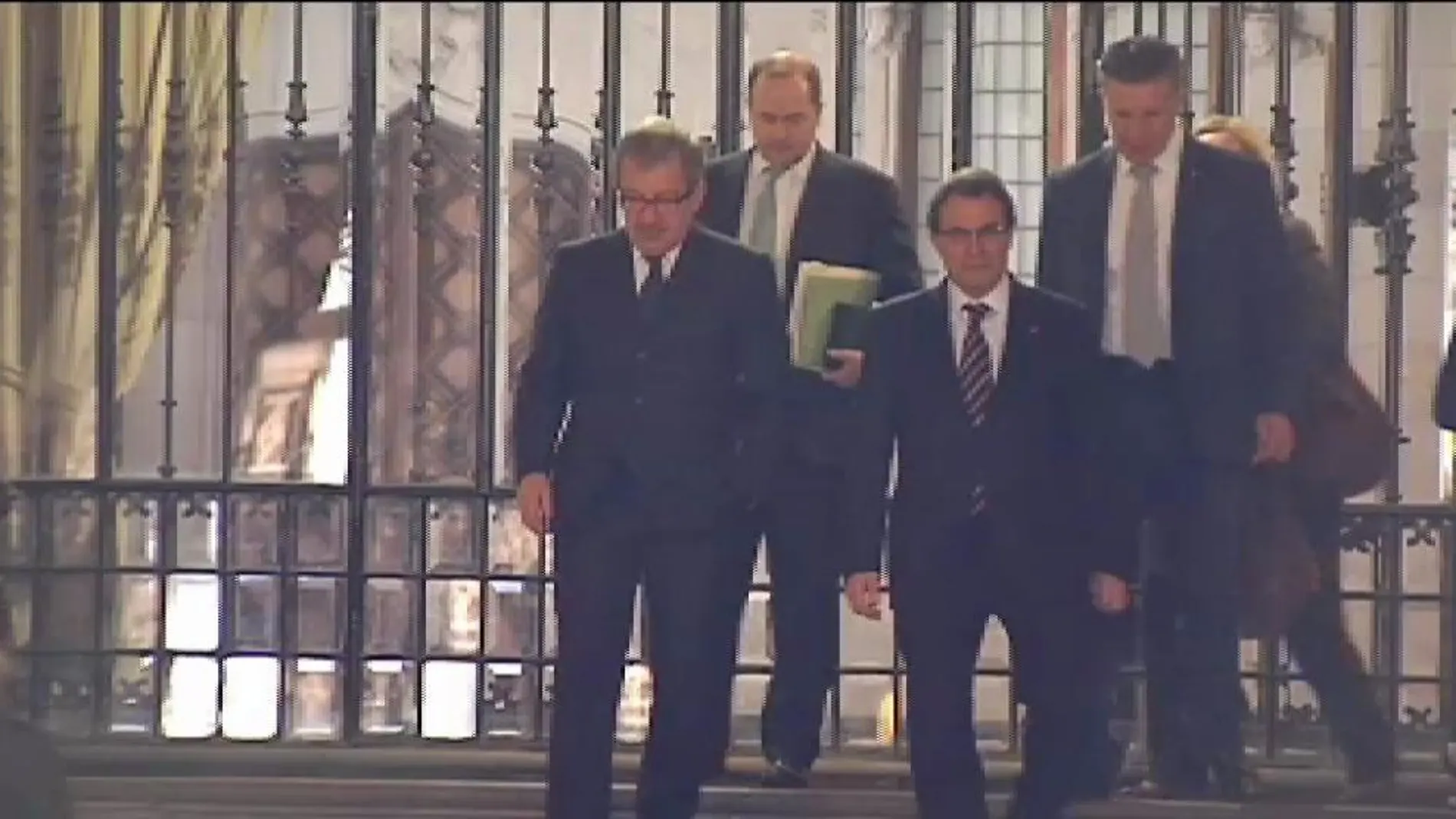 Artur Mas junto a maroni al término de la reunión