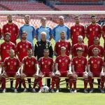 Los jugadores de la selección española de fútbol