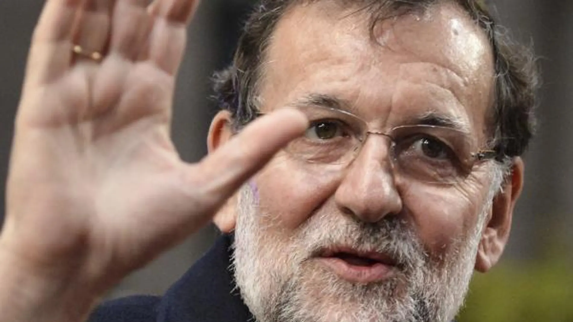 Mariano Rajoy, a su llegada a la cumbre del Consejo Europeo en Bruselas.