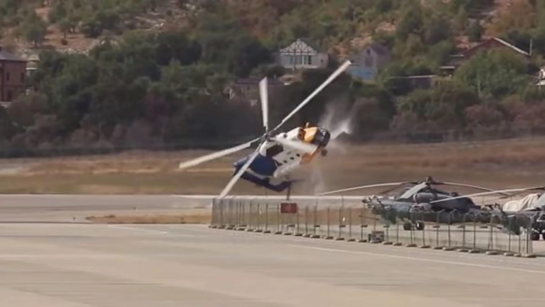 Trágico accidente de un helicóptero en Rusia
