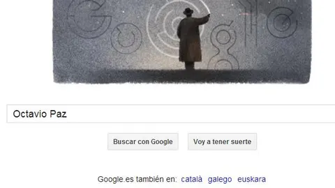 Amargo centenario de Octavio Paz en el doodle de Google