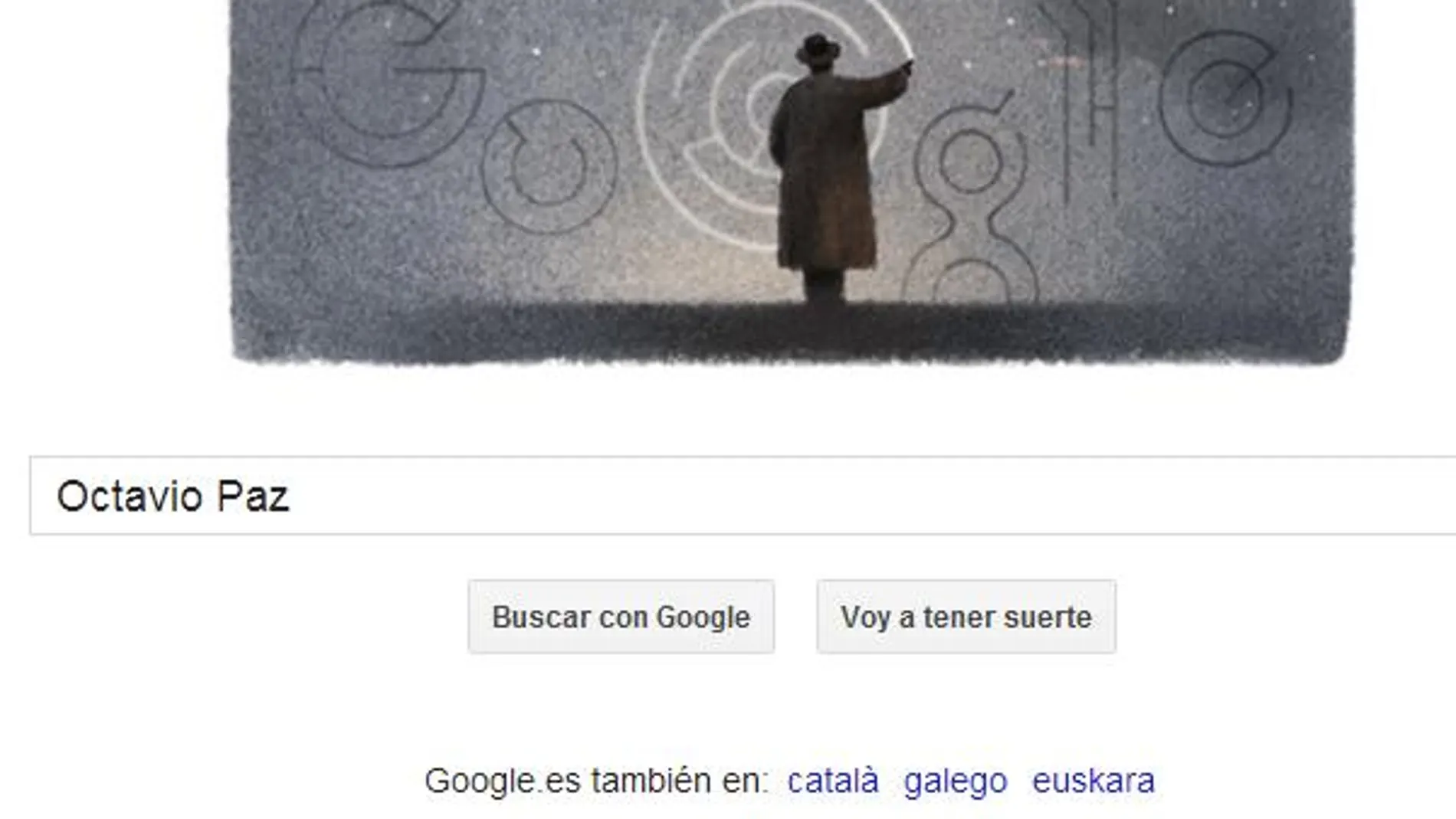 Amargo centenario de Octavio Paz en el doodle de Google