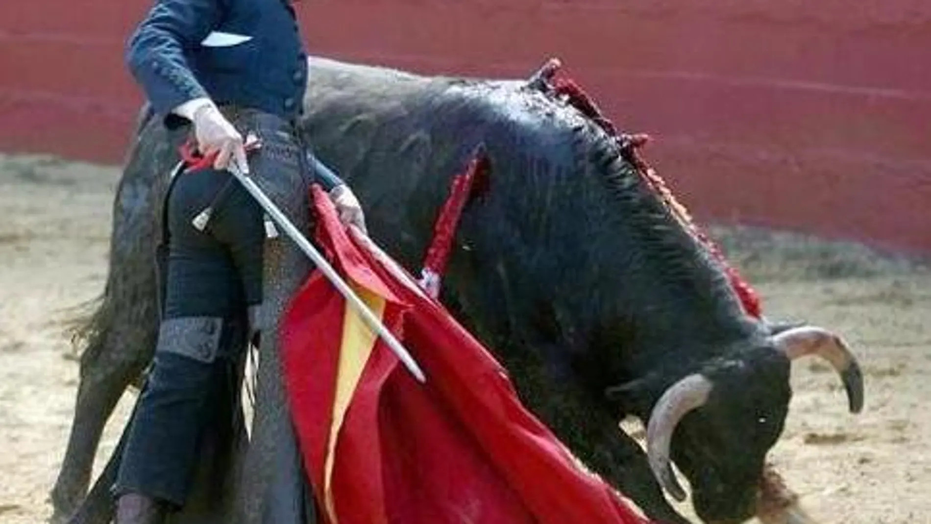 Trincherazo de Diego Ventura esta mañana en Paterna del Campo