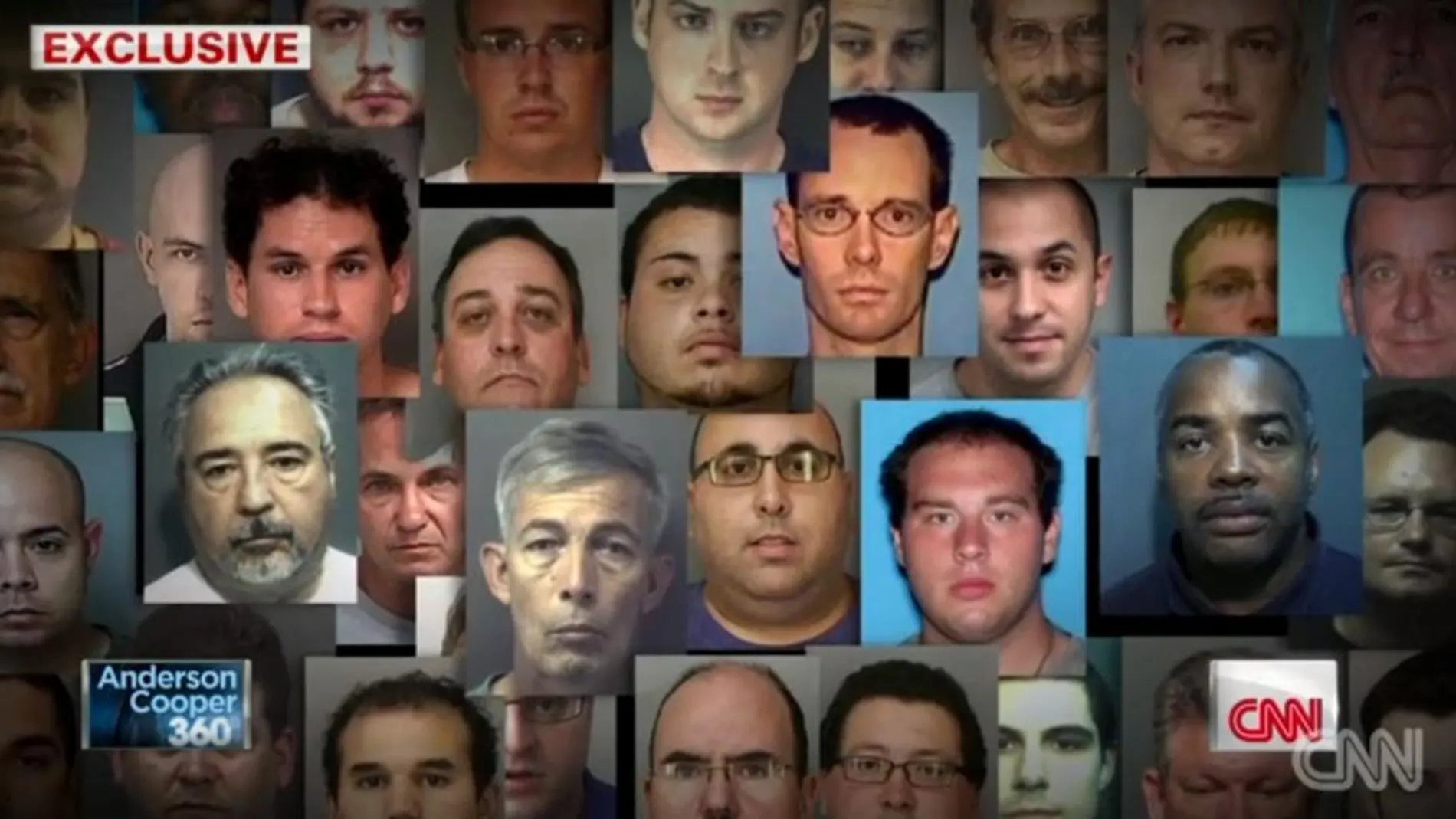 Mosaico de los detenidos emitido por CNN