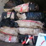 El alijo incautado en el barco con bandera de Tanzania