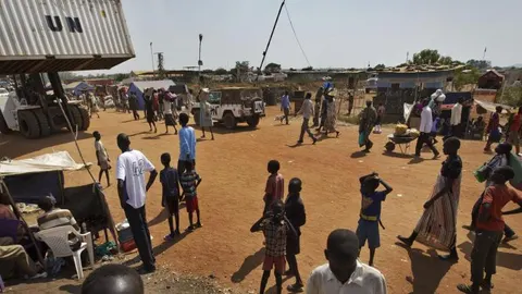 Campamento de refugiados de la ONU en Sudán del Sur