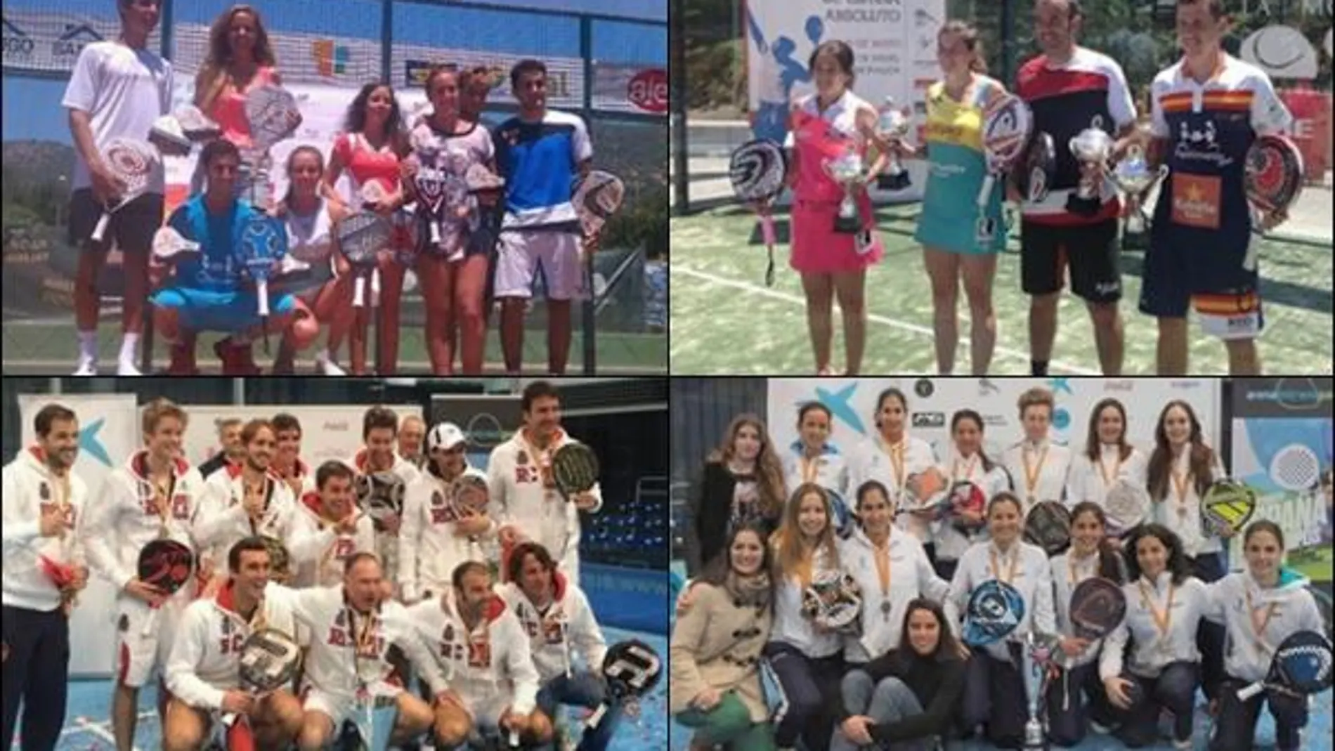 Algunos de los ganadores en las competiciones FEP.