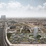 La Vela, en la Ciudad BBVA, modifica el skyline de Madrid