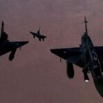 Dos de los aviones Mirage franceses que han participado en los bombardeos en Mali
