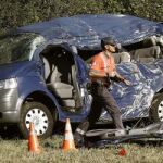 Tres personas -dos niños y un adulto- murieron el lunes en un accidente ocurrido en la nacional 121-A su paso por Lantz (Navarra).