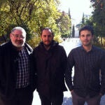 Los tres autores, de izquierda a derecha, Emilio Delgado López-Cózar, Nicolás Robinson García y Daniel Torres Salinas