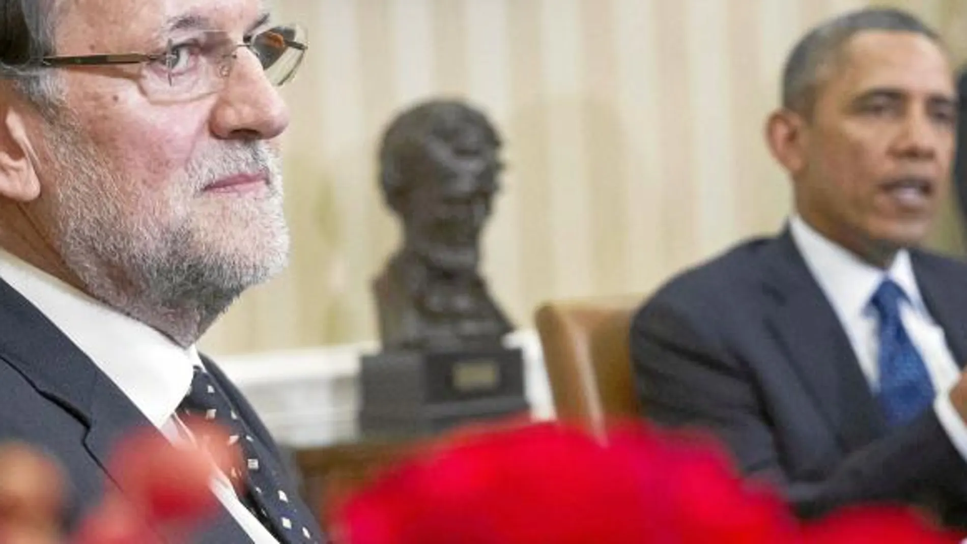 Mariano Rajoy departió durante 65 minutos con Barack Obama en el Despacho Oval de la Casa Blanca
