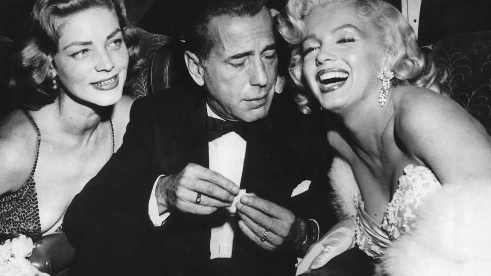 Bacall, Bogart y Monrroe