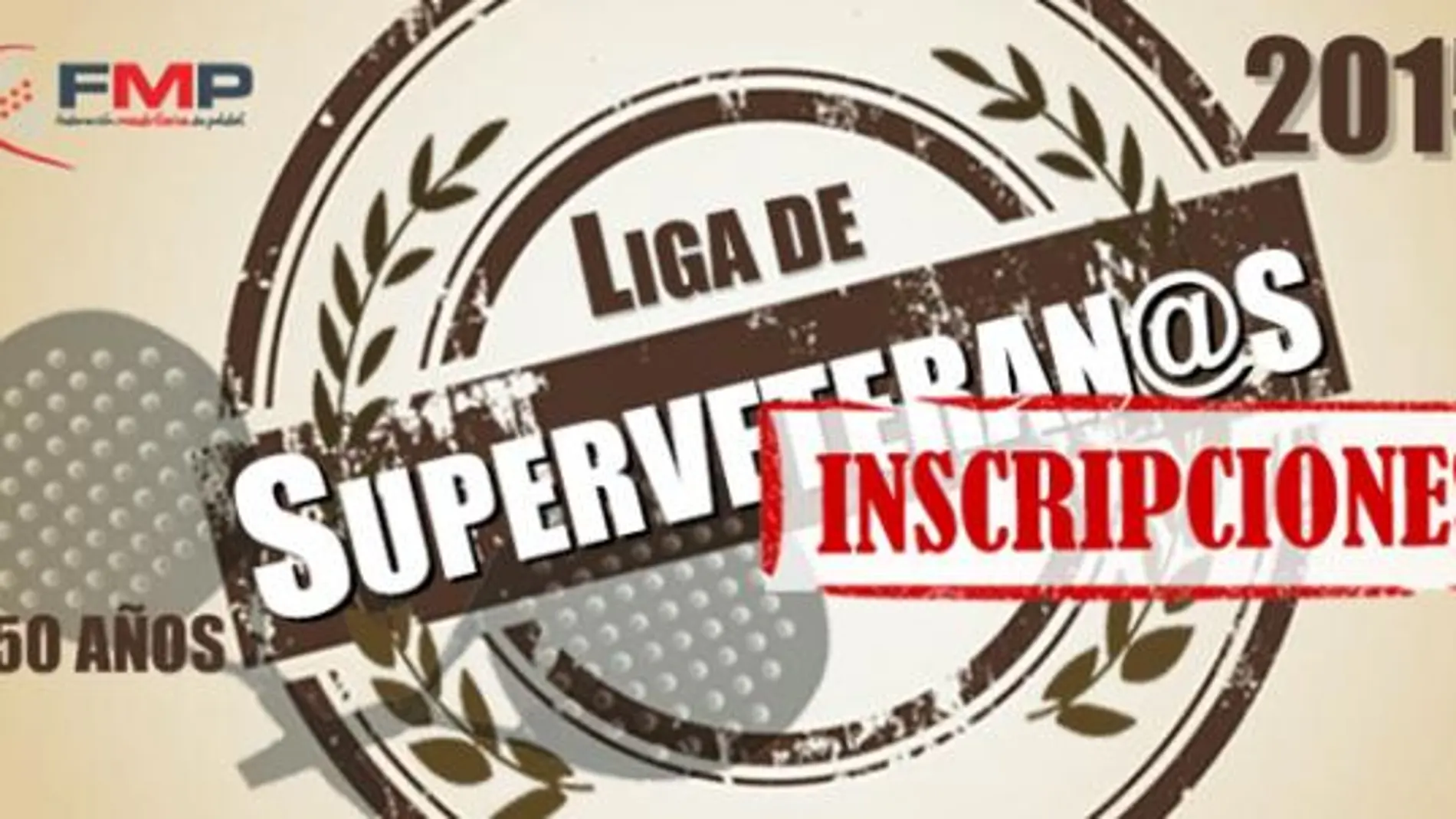 Cartel Liga Superveteranos.