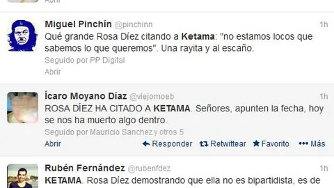 La cita de Rosa Díez sobre Ketama se ha colocado entre los temas más populares