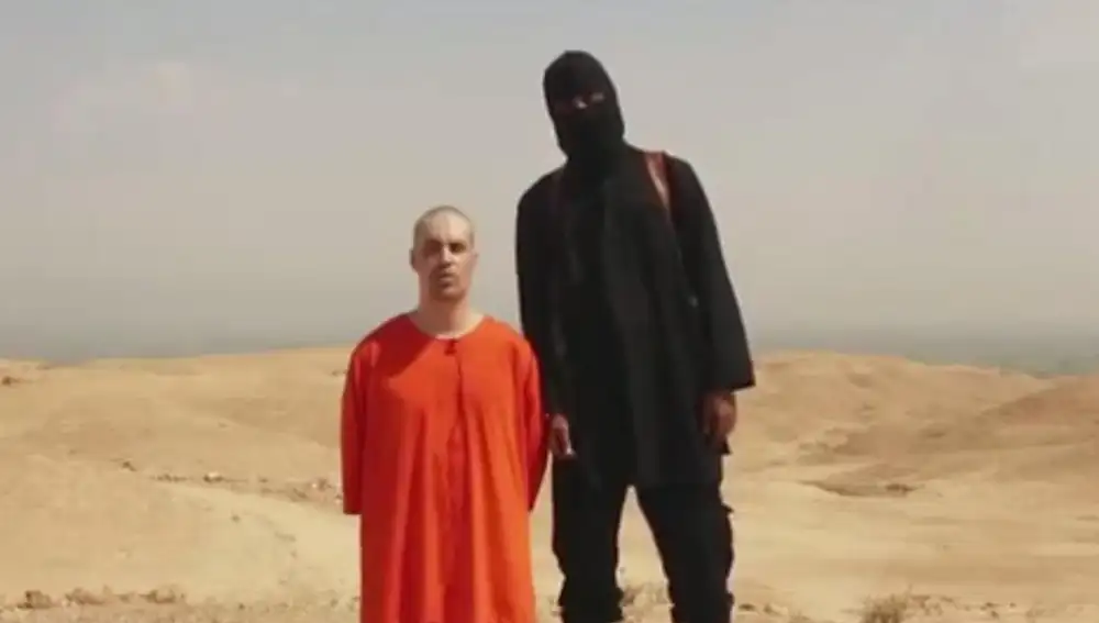 Imagen que muestra al periodista James Foley asesinado por el EI