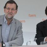 Rajoy y Aznar en la clausura del campus Faes