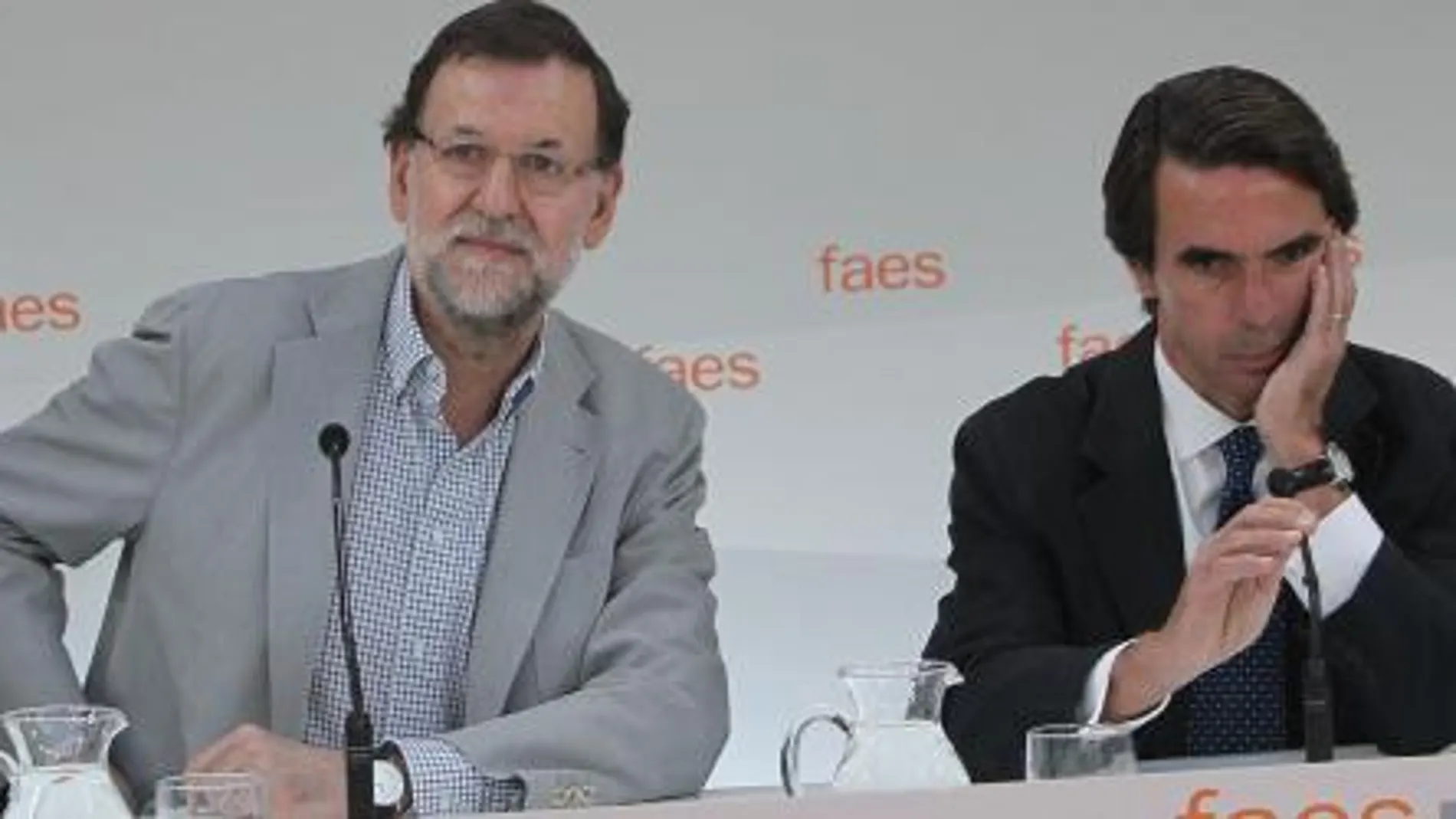 Rajoy y Aznar en la clausura del campus Faes