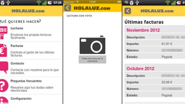 HolaLuz para iOS y Android, la app de los españoles que quieren pagar menos luz