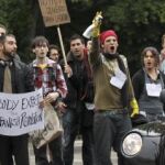 Un grupo de expatriados protesta en Londres por la falta de trabajo en España