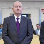 Pamies (izda.) y Ballesteros, durante el juicio del «caso Faisán»