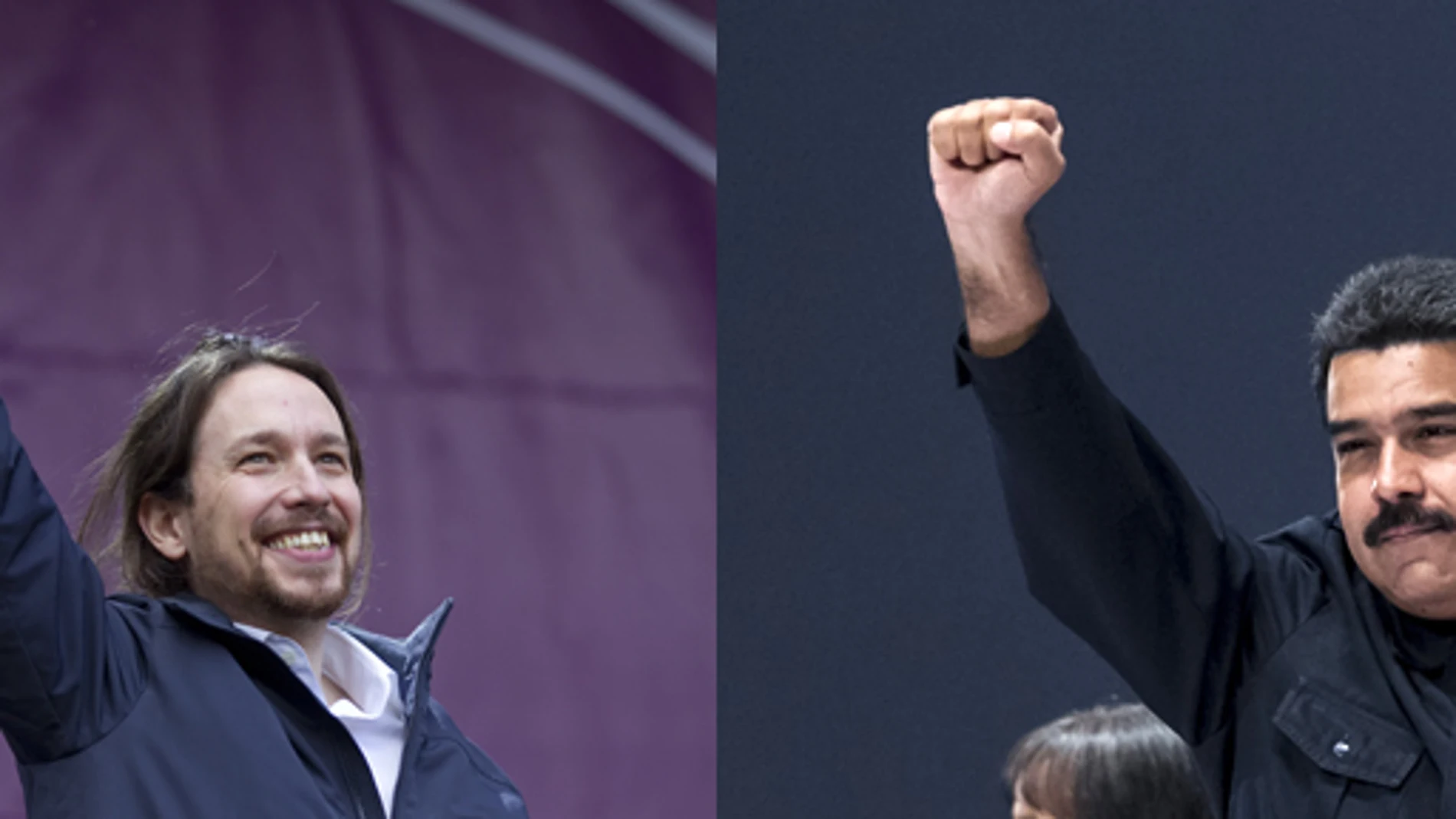 Pablo Iglesias y Nicolás Maduro