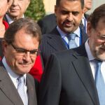 Mas y Rajoy en uno de sus encuentros